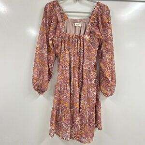A Beautiful Soul XL Boho Paisley Mini Dress | Cottagecore Prairie Romantic